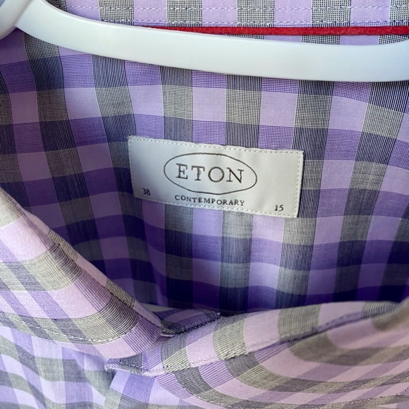 ETON Contemporary Fit Mens Long Sleeve Dress Shirt, Size 15 - Picture 3 of 4